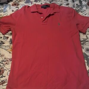 Polo by Ralph Lauren Men's Pink Polo Shirt